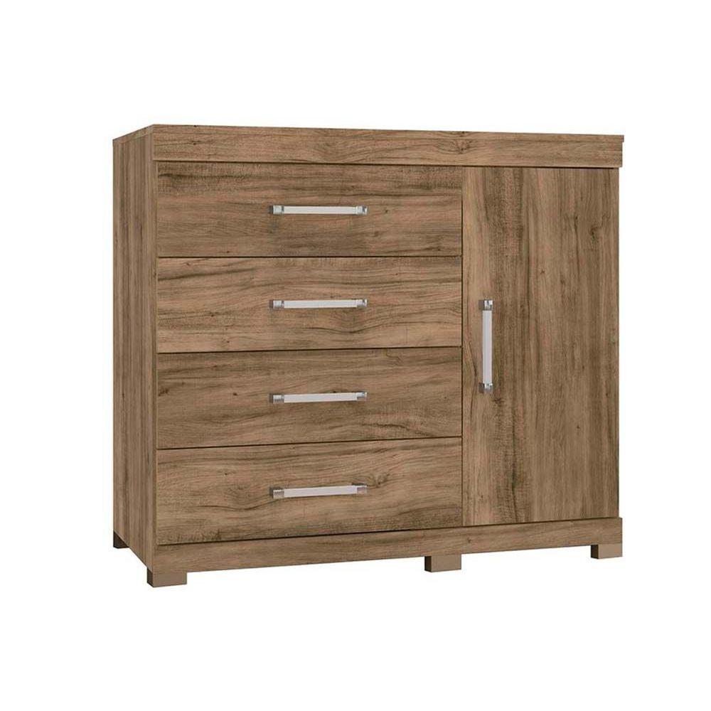 Comoda De Quarto Havana 1 4 Plus C 1 Porta E 4 Gavetas C Pes Atacama Santos Andira