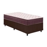 Cama Box Solteiro Colchao Espuma Ortobom D28 Ep Anatomico Airtech 60 Base Crc Courano Brown 88x188x18