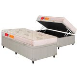 Cama Box Bau Solteiro Colchao Espuma Orthocrin D28 Diamante Double Face Base Crc Courano Clean 88x188