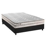 Cama Box Casal Colchao Espuma D33 Paropas Pasquale Plus Base Crc Suede Gray 138x188