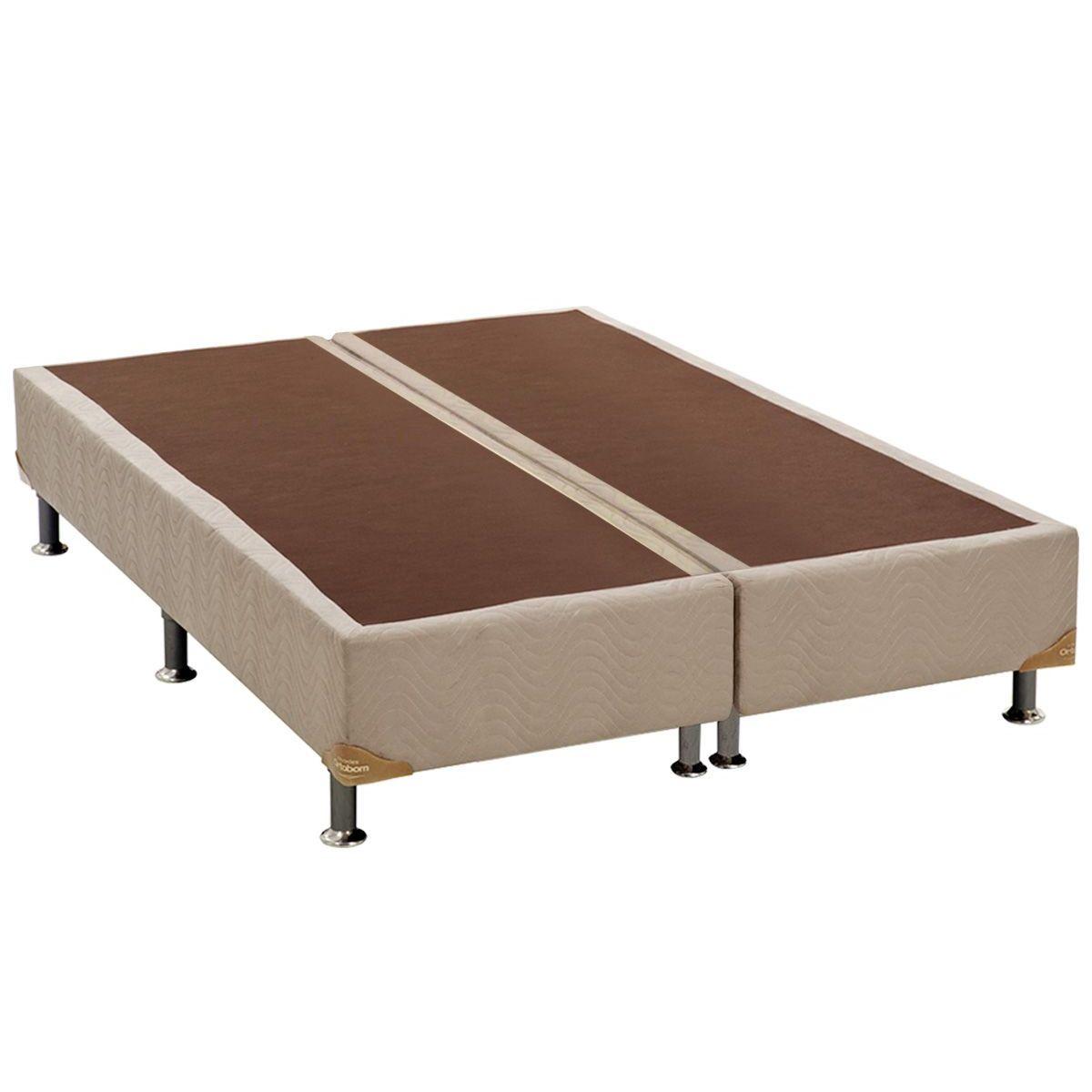 Cama Box Base Queen Universal Suede Clean 158x198x20 Ortobom