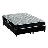 Cama Box Queen Colchao Anatomico Probel D45 Ep Advanced Tech2000 Plus Base Crc Suede Black 158x198