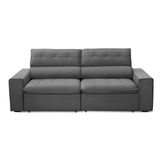 Sofa 2 Lugares Retratil Reclinavel Atenas 1,60m Cinza