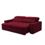 Sofa 2 Lugares Retratil Reclinavel Atenas 1,60m Vermelho