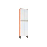 Paneleiro De Cozinha Napoli Prime C 4 Portas Castanho Branco Ronipa