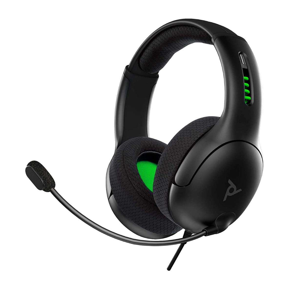 Fone de ouvido com fio PDP Gaming LVL50 com microfone com cancelamento de ruído: Preto - Xbox One