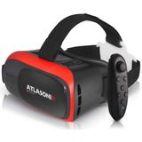 Fone de ouvido VR Compatível com iPhone e Android Phones | Vr Set Incl. Controle remoto para smartphones Android | Óculos de Realidade Virtual 3D c/C