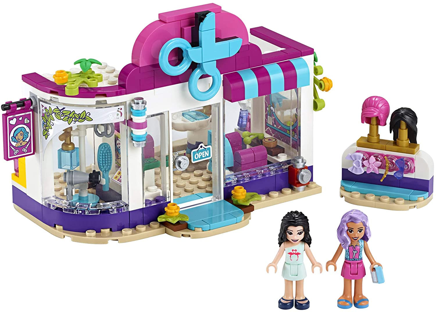 Lego Friends Heartlake City Play Hair Salon Fun Toy 41391 Building Kit, Com Friends Character Emma, New 2020 (235 Peças)