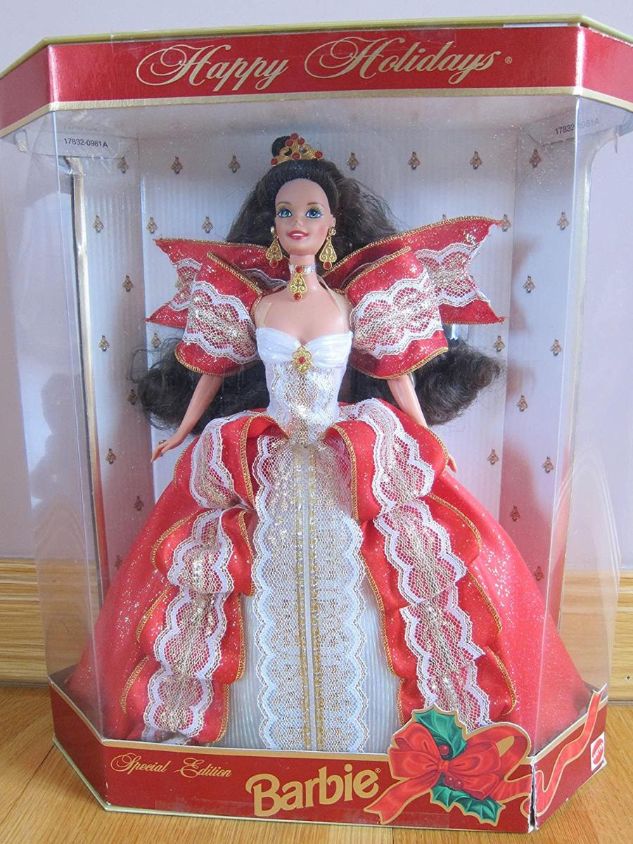 Barbie Happy Holidays Doll - Edição Especial 10Th Aniversary Hallmark 5th in Series (1997)