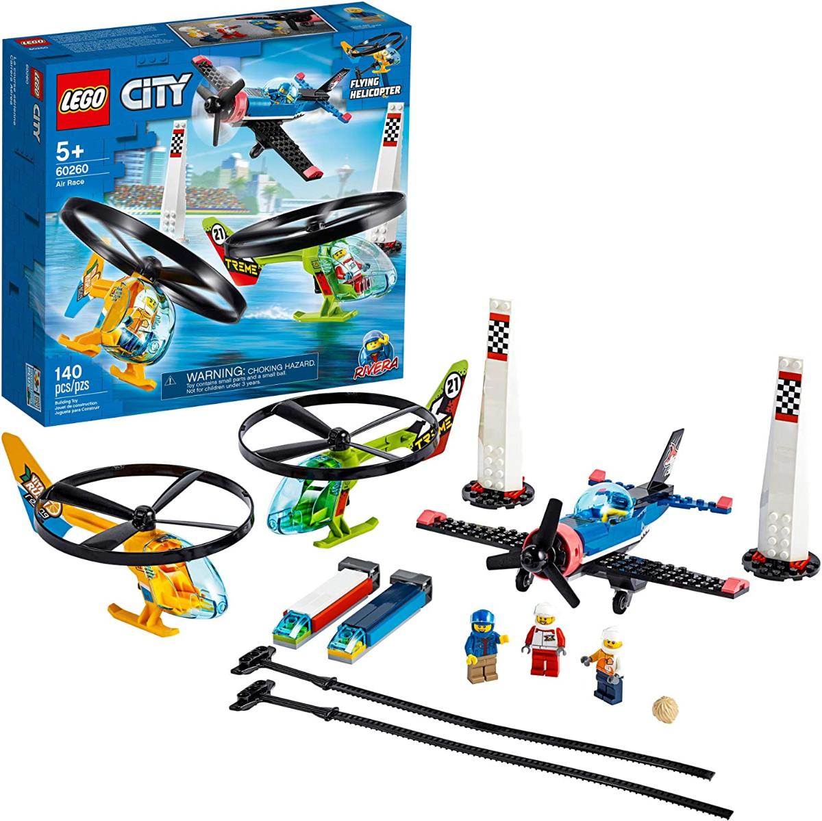 LEGO helicóptero voador e brinquedo de avião (140 Pieces)