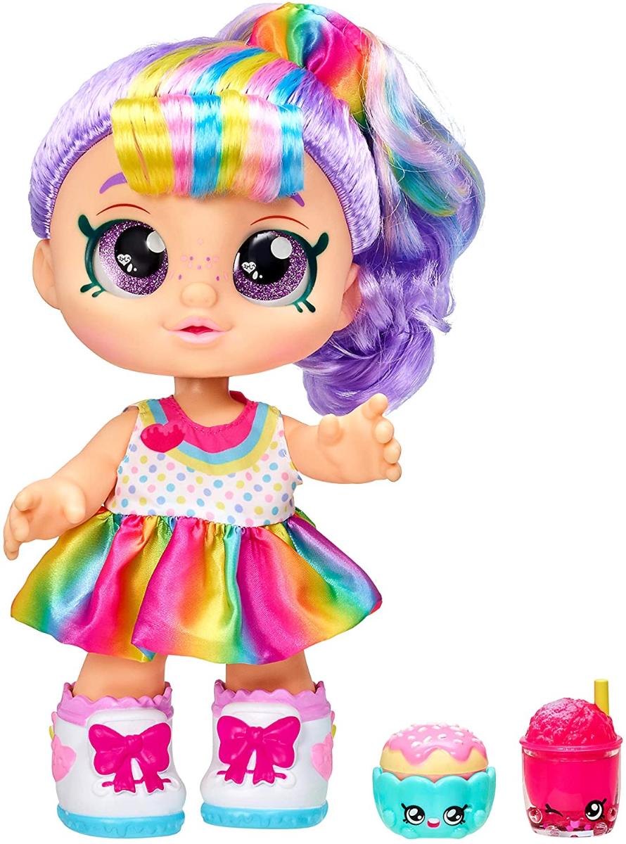 Kindi Kids Snack Time Friends - Pré-Escola Play Doll, Rainbow Kate - para idades 3+ | Roupas mutáveis e sapatos removíveis - Diversão Jogo de Lanche,