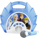 Frozen 2 Canta Ao Longo da Boombox com microfone, construído em música, luzes piscando, microfone de trabalho real para crianças Karaoke Machine, con