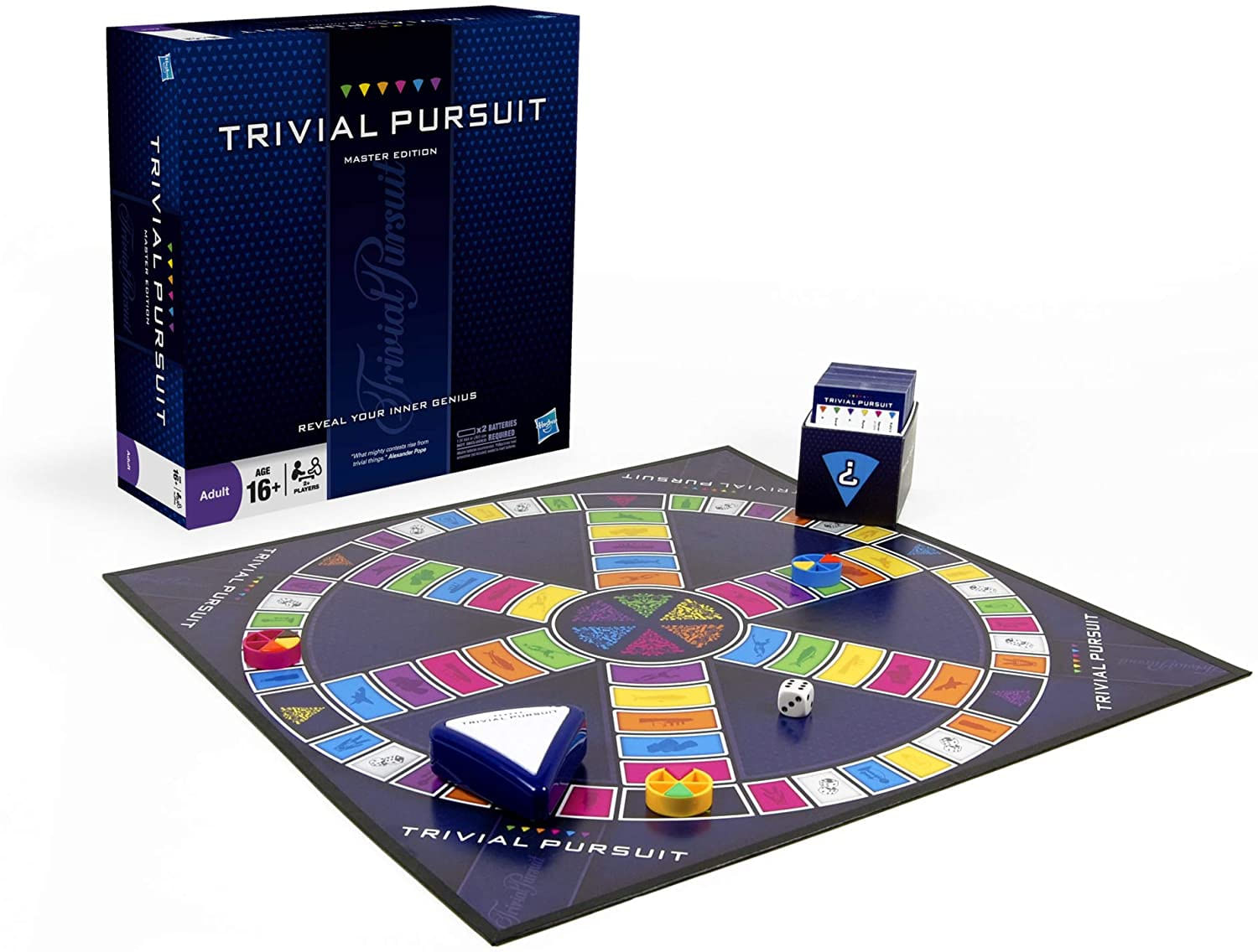 Hasbro Gaming Trivial Pursuit Master Edition Trivia Board Game Para Adultos E Adolescentes Com 16 Anos Ou Mais (amazon Exclusive)