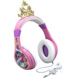 Fones de ouvido Disney Princess Kids, Banda headable ajustável, som estéreo, tomada de 3,5 mm, fones de ouvido com fio para crianças, sem emaranhados