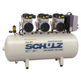 Compressor Schulz CSD 27 200 Litros 120 Libras 3 Motores 1.5 cv 220v Monofásico Isento de Óleo