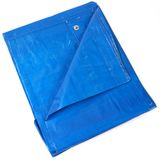 Lona De Polietileno Azul Impermeável Piscina Barraca Telhado 100 Micras/m2 2x2m