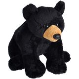 Wild Republic Wild Chama Urso Preto, Som Animal Autêntico, Animal De Pelúcia, Oito Polegadas, Presente Para Crianças, Brinquedo De Pelúcia, Preenchim