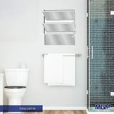 Janela De Alumínio Basculante 60x80cm Com 2 Basculas E Vidro Mini Boreal Soft Mgm Branco Branco