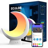 Lâmpada De Mesa Inteligente, Ecolor Rgb App Control Lâmpada Pequena, Lâmpada De Cabeceira Com Modo De Cena E Modo De Música, Lâmpadas De Toque De Luz