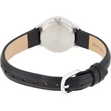 Relógio de cinta de couro feminino Timex T20441 25mm Preto/Prata-Tom/Branco Cinta de Couro