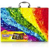 Conjunto de colorir caixa de arte de inspiração crayola, presente de Páscoa para crianças, 140 suprimentos de arte