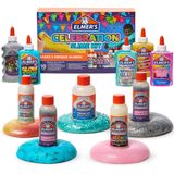 Kit de Slime de Celebração da Elmer | Suprimentos de lodo incluem Ativadores de Slime Líquido Mágico Variado e Colas Líquidas Variadas, 10 Contagem