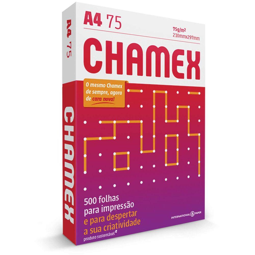 Papel Sulfite Chamex A4 210x297mm 75g 500 Folhas Sylvamo