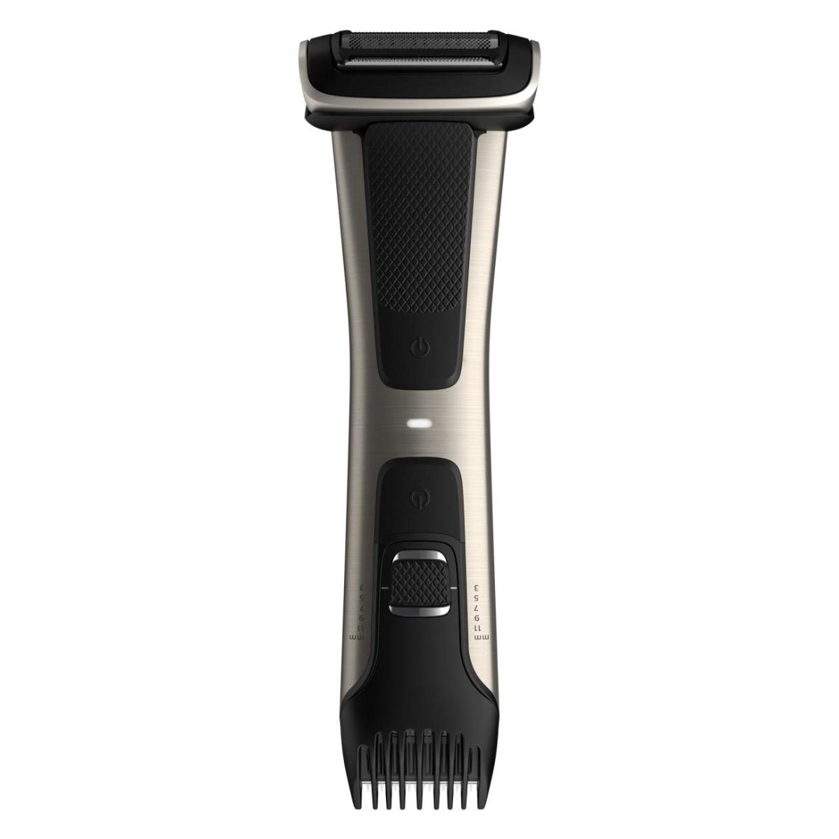 Philips Norelco BG7030/49 Bodygroom Série 7000, Aparador de corpo duplo à prova de chuveiro e barbeador para homens