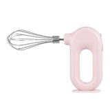 Misturador De Mão Chicote Elétrico 4 Velocidades De Carregamento Usb Rosa