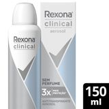Desodorante Antitranspirante Rexona Clinical Sem Perfume 150ml