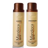 Kit Reconstrutor Shampoo e Condicionador Mandioca Ojon Oil Aramath 380ml