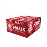 Bala Halls Morango 28g - Embalagem Com 21 Unidades