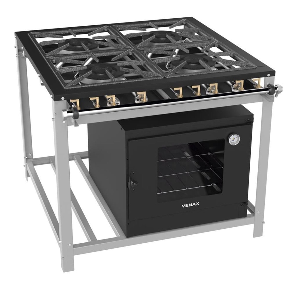 Fogão 4 Bocas Venax Classic Preto – Fi 440