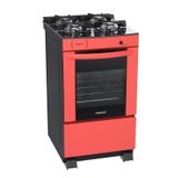 FOGAO 4 BOCAS VENAX DELPLUS VITREO BL VERMELHO GAS GLP