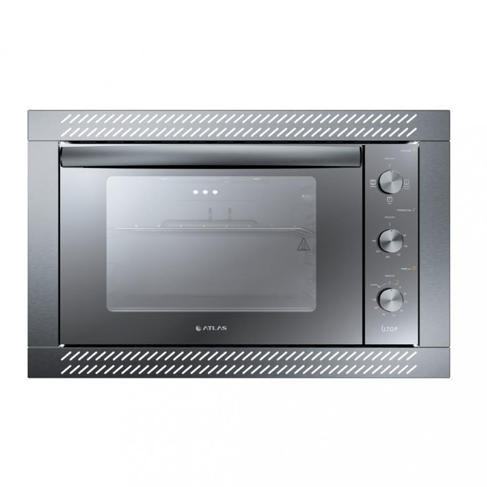 Forno Elétrico De Embutir Atlas U Top Style Espelhado 44l