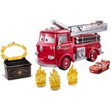 Disney e Pixar Carros Dublê e Splash Vermelho com Mudança de Cor Exclusiva Relâmpago McQueen Veículo, Mudança de Cor Playset para Transformar Veículo