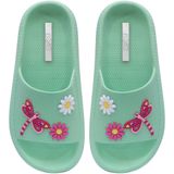 Chinelo Infantil Feminino Sandália Moda Estilo Nuvem 12.50 Cor:verde,tamanho:29/30