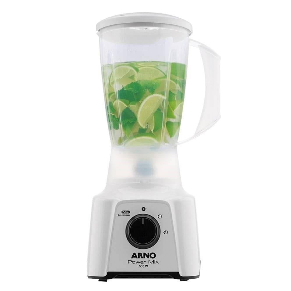 Liquidificador Arno LQ12 Power Mix Copo de Plástico 2 Velocidades + Pulsar 550W Branco