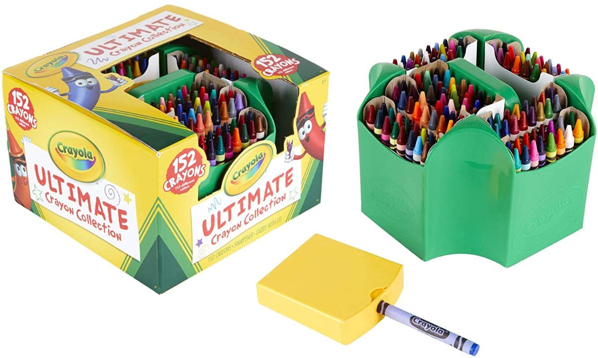 Conjunto de colorir coleção crayola ultimate crayon, atividades internas para crianças em casa, gift age 3 mais - 152 Contagem