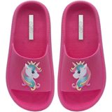 Chinelo Unicórnio Infantil Menina Sandália Moda Nuvem 12.53 Cor:pink,tamanho:35/36