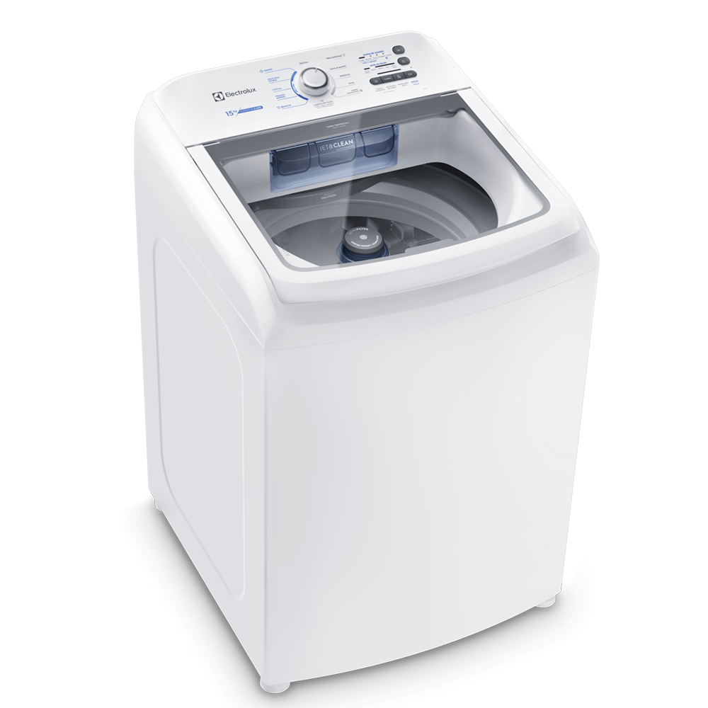 Máquina de Lavar 15kg Electrolux Essential Care com Cesto Inox, Jet&Clean e Ultra Filter (LED15) 127V