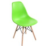 Cadeira Charles Eames Lara Base Madeira Fixa