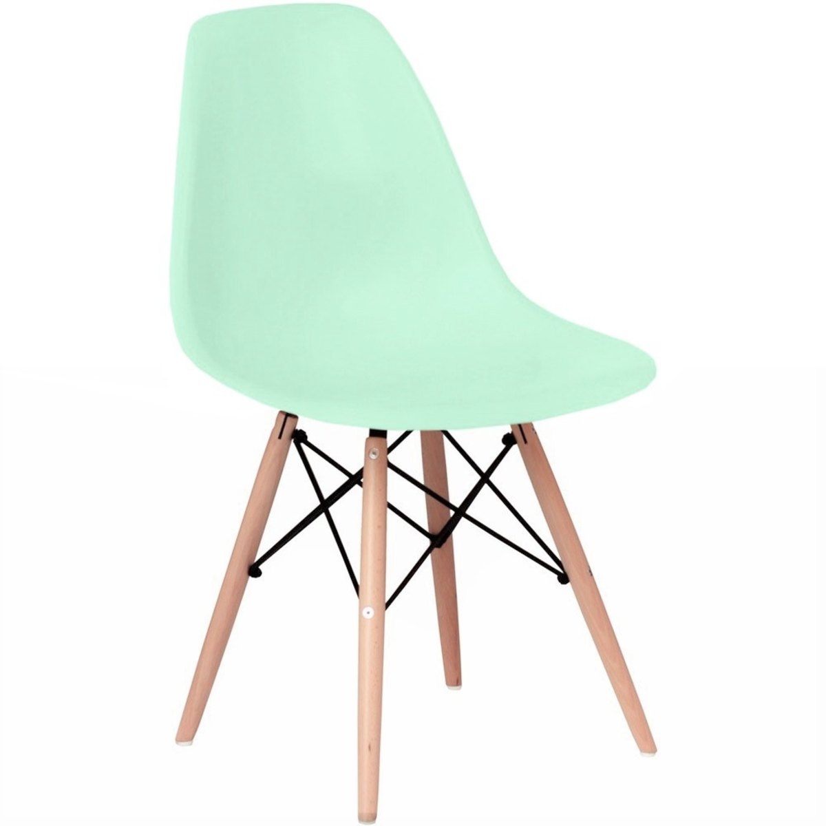 Cadeira Charles Eames Eiffel Wood Design Varias Cores