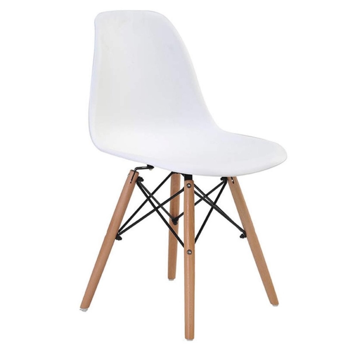 Cadeira Charles Eames Eiffel Wood Design Varias Cores