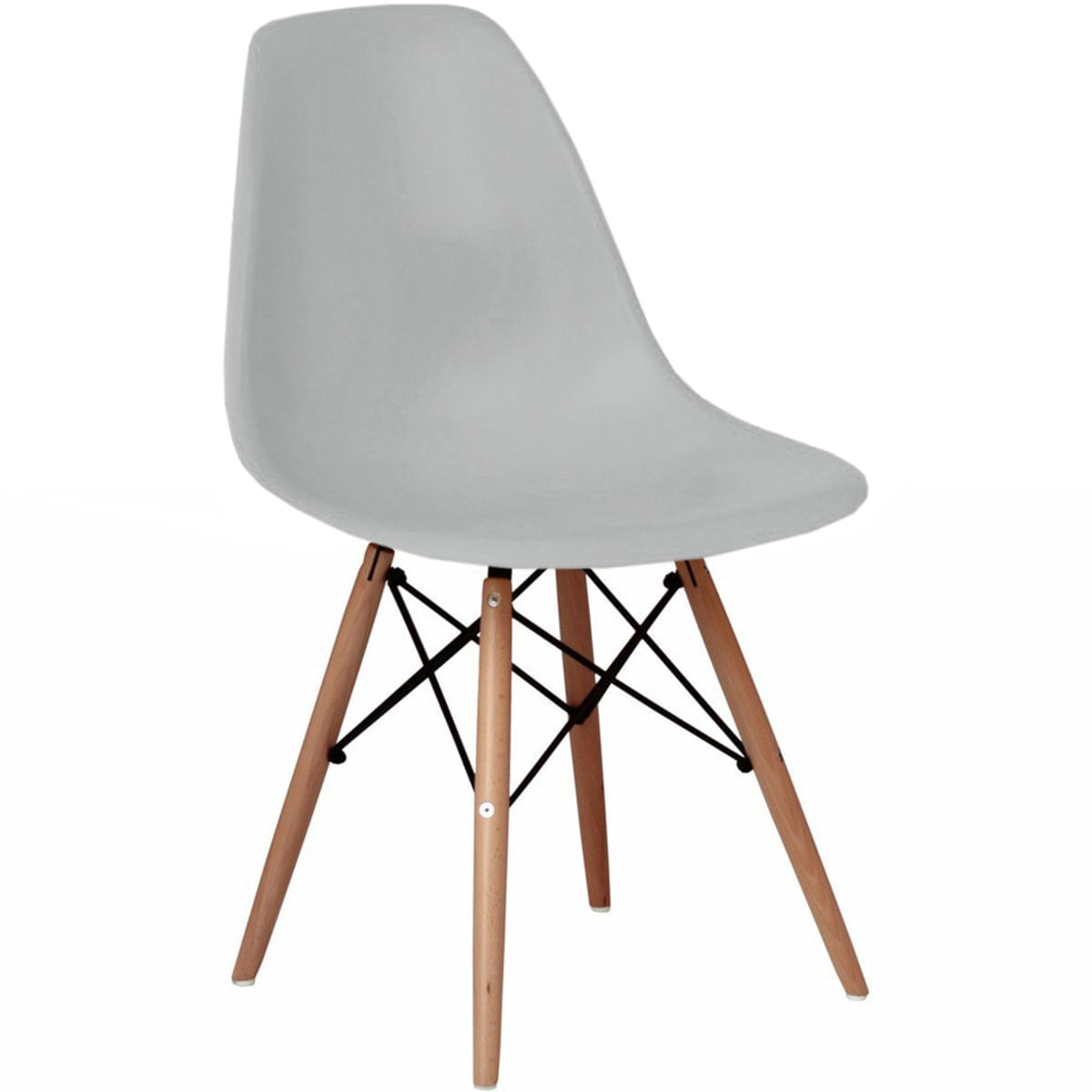 Cadeira Charles Eames Eiffel Wood Design Varias Cores