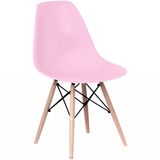 Cadeira Charles Eames Eiffel Wood Design Varias Cores