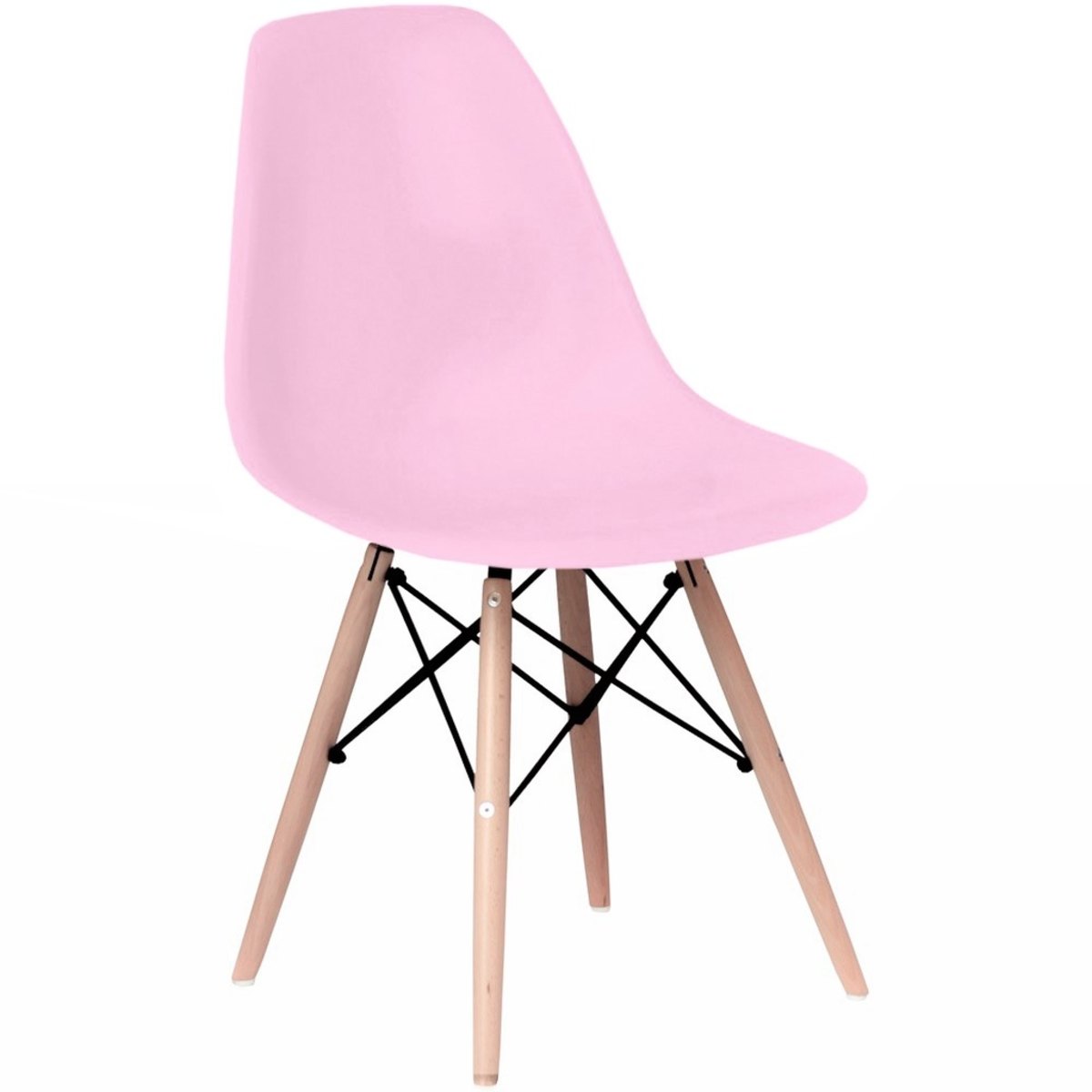 Cadeira Charles Eames Eiffel Wood Design Varias Cores