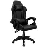 Cadeira Gamer Couro Giratória TR-MAX - Preto