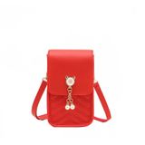 Cat Head Pearl Premium Textura Phone Bag, Messenger