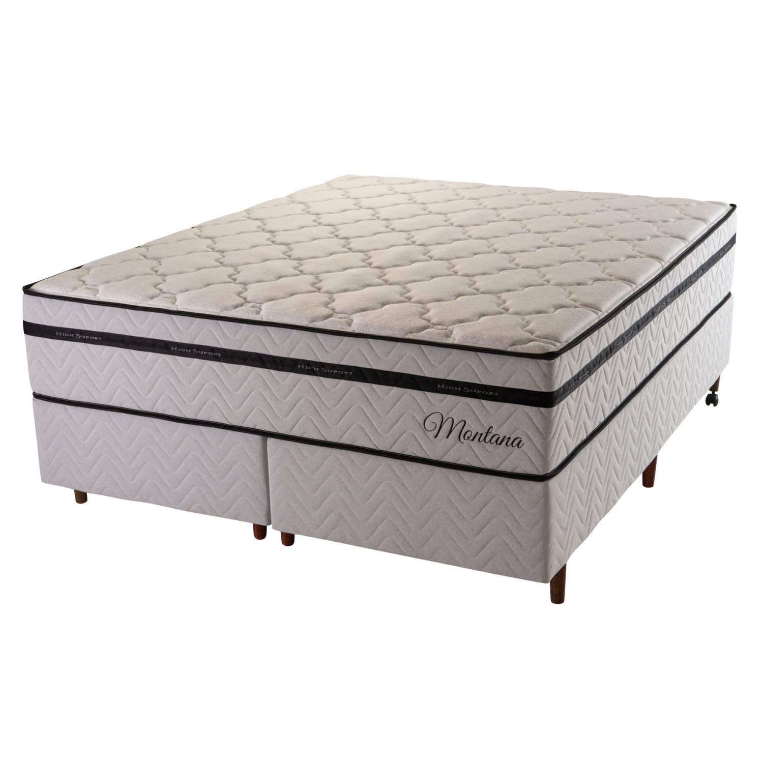 Cama Box Super King Hellen Colchões Molas Ensacadas Montana Master 193x203x71